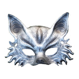 Maxbell Fox Mask Photo Props Accessory Practical Animal Face Mask for Animal Cosplay Silver