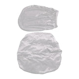 Maxbell Office Chair Seat Cover 2 Piece Protective Oilproof Computer Chair Slipcover white
