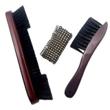 Maxbell Pool Table Cleaning Brush Set Cue Cleaning Cloth Billiard Pool Table Cleaner red