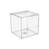 Maxbell 2xAcrylic Clear Box with Lids Transparent Gift Box for home Wedding  6cm