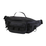 Maxbell Fishing Tackle Bag Carry Case Bag Oxford Adjustable Belt Fishing Bag Camping Black