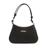 Maxbell Women Underarm Handbag Portable Elegant Purse Tote for Street Shopping Party Black