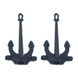 Maxbell 2Pcs RC Boat Anchors Miniature Anchors Rod Mini Hall Anchors for Kids Adults 1.0cmx1.7cm