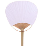 Maxbell 50Pcs Blank Paper Fans Folding Fan for Children Crafts Festival Paper Crafts Set B