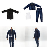 1/6 Scale Male Body Jeans Pants Shirts Jacket Coat for 12inch Action Figure