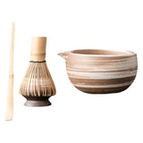 Maxbell Matcha Set for Tea Lovers Tea Making Tools Set Bamboo Matcha Whisk and Stand mixed colors bowl