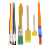 Maxbell 9 Pieces Kids Children Sponge Brushes Painting Brushes for Graffiti Doodle