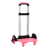 Maxbell Stair Climber with Six Wheels Hand Truck Moving Cart for Outdoor Lightweight Pink