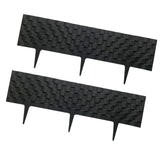 Maxbell 2x Garden Edging Border Decor Black for Flower Lawn Edge Landscaping Walkway