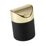 Maxbell Mini Desk Trash Can Flip Lid Mini Wastebasket for Office Dressing Table Wall