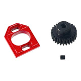 Maxbell Metal Motor Seat Easy to Install Lightweight 1:14 RC Car for 14301 14209 303 Red