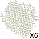 6x350Pcs 10mm Transparent Glass Marbles Ball Beads Kids Game Toy Vase Fillers
