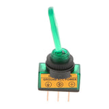 Maxbell 12VDC 20A Car Boat Marine Two Position ON/OFF SPST 0.47inch Mount Illuminated Flick Toggle Switch Color Green - Aladdin Shoppers