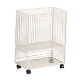 Maxbell Yoga Mat Storage Rack with Wheels for Indoor Outdoor Sports Resistance Bands White