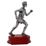 Long Running Player Figurine Resin Sculpture for Libraries, Yoga Studios