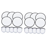 Maxbell 10 Pieces Foldable Flying Disc Fans Fun DIY for Travel Festival Party Favors white