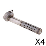 Maxbell 4x160mm Long Motorcycle Exhaust Can Killer Silencer Muffler Angled Baffle 48mm