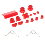 Maxbell Red Controller Button Thumbstick   D-pad Mod Set & 2x Spring for Sony PS4