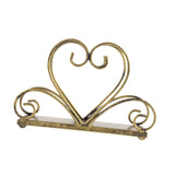 Maxbell Iron Napkin Holder Modern Hollow Out for Countertop Coffee Shop Picnic Table Heart