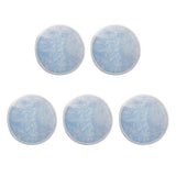 Maxbell Maxbell 5 Pieces 8cm Reusable Round Bamboo Cotton Facial Makeup Remover Pads Blue