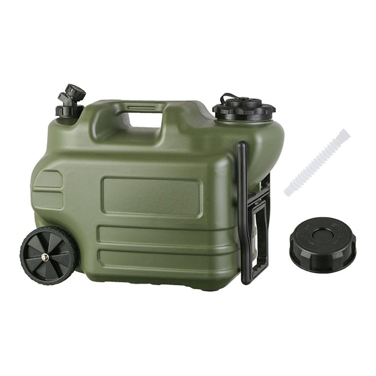 Water Storage Container with Wheels 28L with Spigot for Outdoor Home Camping