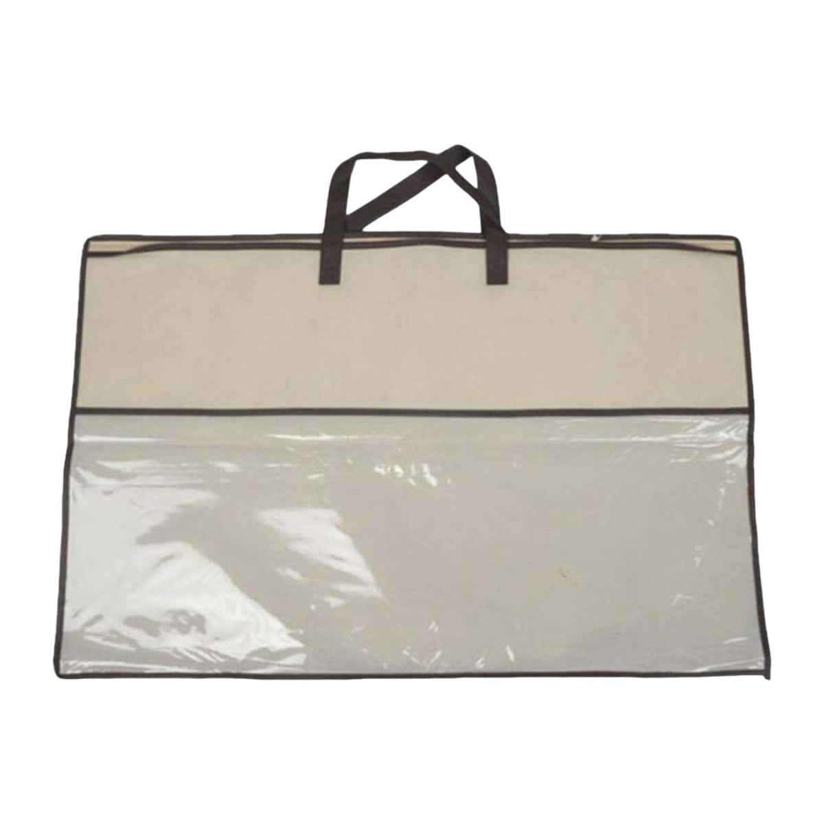 Maxbell Closet Organizer Moving Bag Clothes Organizer for Clothes Blankets Bed Sheet brown edge