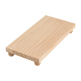 Maxbell Wooden Cosmetic Stand Sturdy Pedestal Stand for Dresser Countertop Dormitory Large Wood