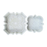 Maxbell 2 Pieces Decorative Flower Brick Models Road Pedal Tile Models for Sidewalks