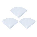 Maxbell 60Pcs Hat Sweat Liner Disposable Self Adhesive Stickers Hat Liner Sweatbands white