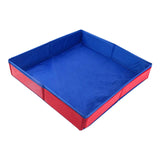 Maxbell Kids Sandbox Tray Oxford Cloth Easy to Clean Large Space Thickened Play Sand Red 45cmx45cm