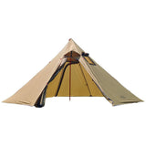 Maxbell Maxbell Hot Tent with Flue Pipe Window Waterproof 4 Season for Bushcraft Brown
