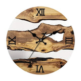 Wall Clock Quiet Housewarming Gift Hanging Clock for Kitchen Bathroom Indoor Style D