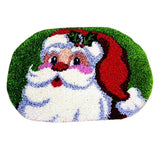 Maxbell Latch Hook Kits Christmas Motif Rug Carpet Cushion Making - Santa Claus