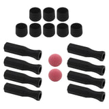 Maxbell Foosball Table Handles Non Slip Table Soccer Practical Standard Rod End Caps Red Ball