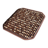 Maxbell Wood Beaded Seat Cover Pad Cool Cooling Mat for Car for SUV Truck Brown