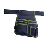 Maxbell Gardening Tool Waist Bag Belt Waterproof Practical Tool Belt Pouch Carpenter green edge