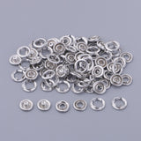 Maxbell 20 Sets Prong Brass Press Studs Open Ring No Sew Snaps Buttons Fasteners Handmade Craft - Aladdin Shoppers