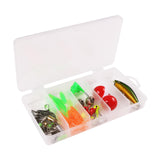 Maxbell 47Pcs/Set Fishing Lures Lifelike Accessories for Bass Trout Salmon Saltwater