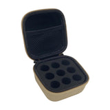 Maxbell Insulin Cooler Travel Case Carrying Case Insulin Vial Organizer Bag for Trip Khaki 9 Slot