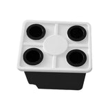 Maxbell Growing Dutch Barrels Deep Water Culture for Greenhouse Soilless Cultivation black with4 hole lid