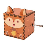 Maxbell Wooden Music Box Collectibles Musical Boxes for Birthday Festival Boys Girls Style E