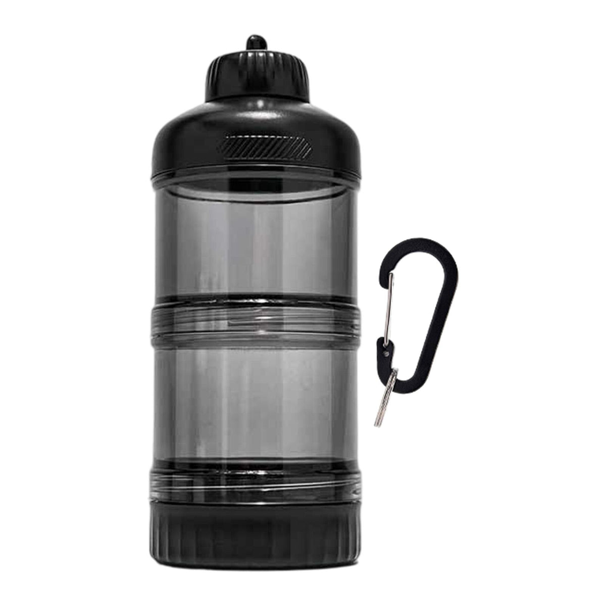 Maxbell Protein Powder Travel Container Protein Dispenser for Gym Workout Black