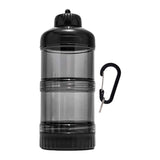 Maxbell Protein Powder Travel Container Protein Dispenser for Gym Workout Black