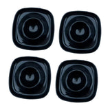 4Pcs Egg Holders Portable Decorative Egg Trays for Countertop Pantry Kitchen Square Black