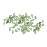 Maxbell 50Pcs Leaf Charms Decor Stylish Loose Beads for DIY Crafts Necklace Bracelet 1.1x1.9 cm Dark Green