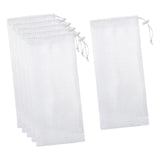 Maxbell 6 Pieces Finch Sock Feeder Easy Cleaning Bird Feeder for Yard Garden Outdoor White