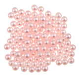 Maxbell 150Pcs Imitation Pearl No Hole ABS Plastic Charm DIY Loose Beads Pink - Aladdin Shoppers