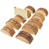 Maxbell 30Pcs Rustic Wood Place Card Holder Party Wedding Table Name Card Holder