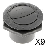 Maxbell 9xRV Trailer Yacht Side Roof Air Exhaust Vent Ventilation Outlet Vent Grey