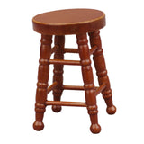 Maxbell Dollhouse Miniature Chair 1/12 Pub Mini Stool for DIY Scene Model Decoration Brown